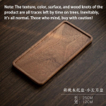 Natural Wooden Tray Rectangular Plate Fruit Snacks Food Storage Trays Hotel Home Serving Tray Decorate Supplies 1PCS