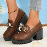 Naiste platvorm, nahast p&auml;ssid Kingad K&otilde;rged kontsad kettkingad Naine 2024 Trend Uus S&uuml;gis Pumps Kleit Kingad Uued Naiste Zapatos 35 must