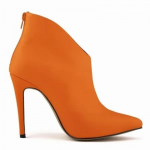 Naiste l&uuml;hikesed pahkluusaapad Talv S&uuml;gis Mood Matt nahk 11cm k&otilde;rged kontsad Stiletto terava ninaga saapad Naiste kingad botas mujer 35 oranž