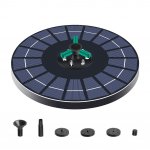 Uus ujuv p&auml;ikesepaneeliga purskkaev Aia juga Linnuvann Purskkaev 360&deg; p&ouml;&ouml;rleva otsikuga Veepump tiikidele Aeda must