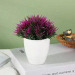 Uued v&otilde;ltslilled koduaia kaunistamiseks Kunsttaimed Potis Rohelised Bonsai V&auml;ikesed Puurohutaimed Potiehted Pulmad lilla