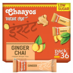 Chaayos Lahustuv tee eelsegu &ndash; ingveri maitse &ndash; madala suhkrusisaldusega (36 kotikest) | Lahustuv tee | Tee eelsegu | Ingveri tee | 288 grammi