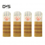 4 tk Toolijalgakatted M&uuml;ra summutavad tooli m&ouml;&ouml;bel Sokid Libisemiskindlad Kassik&auml;pp Tool Jala Sokid Lauajala Kaitse Sokid P&otilde;randakaitsed must