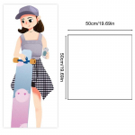 Isekleepuvad peeglikleebised Painduvad peeglid Lehed L&otilde;ikatavad DIY Seinapeegel PET Klaasita Peegel Kleebised Peegel Sein