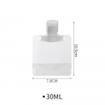 30&ndash;100 ml losjooni jaoturi kotid reisimiseks korduvkasutatavad kotid &scaron;ampoon, vedelik, lekkekindel korduvt&auml;idetav kosmeetikapakendite s&auml;ilituskonteiner 30ml-2pcs