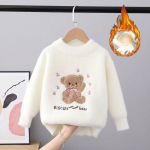 T&uuml;drukute kampsun S&uuml;gis ja Talv Uus Mood Soe Laste Kampsun Armas Karu Beebi Kampsun Laste Kootud Aluss&auml;rgid 90