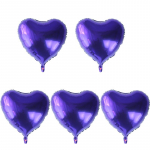 5/10 tk 24-tollised lillakasroosad armastuss&uuml;damekujulised fooliumpallid pulma-s&uuml;nnip&auml;evapeo kaunistused beebipeo s&uuml;da fooliumpall 24 inch