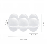 2/6 v&otilde;rega munakarbi konteiner Kaasaskantav vastupidav plastikust munade p&otilde;rutuskindel kaitse, s&auml;&auml;sta ruumi munajaoturi k&ouml;&ouml;git&ouml;&ouml;riist CHINA