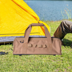 Accessory Storage Bag, Tool Wear-resistant, Easy to Carry Handbag, Outdoor khaki