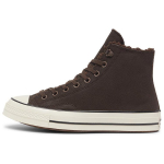 Converse Chuck 70 High Kulumisj&auml;lgedega Nahast - Fresh Brew Unisex Treeningskorvid Pruun A09443C 51.5 black