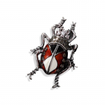 Mood Rhinestone Beetle Pross Putukate pin R&otilde;ivad Mantlid Aksessuaarid Ehted Kingitused Uus punane