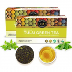 TEACURRY Tulsi roheline tee (60 teepakki, 2 kuu pakend) - Tulsi rohelise tee kotikesed &ndash; Tulsi roheline, ennetab hingamish&auml;ireid, v&otilde;idab stressi