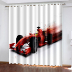 Pimendavad kardinad 3D-prinditud v&otilde;idus&otilde;iduautod Kardinad Magamistuba Elutuba Aknakardin Kodu Dekooriks W132cm x H160cm&Hook
