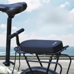 Bike Rear Seat Cushion for Mountain Road Bikes Wide Soft Pad Non Slip Easy to Install Thick
