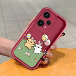 Pehme silikoonist ruudukujulise redeliga printimismustriga telefoni korpus, t&auml;iskaanega kaamera p&otilde;rutuskindel kaitse kummist &uuml;mbris Xiaomi Redmi jaoks Xiaomi Poco C55 tumepunast v&auml;rvi