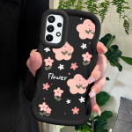 V&auml;rvitud mustriga Big Wave Edge pehmest silikoonmaterjalist Macaron telefoni&uuml;mbris, p&otilde;rutuskindel kaitsev kummist korpus Samsung Xiaomi Poco Redmi jaoks Samsung A05 roosa