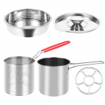 Roostevabast terasest minifrit&uuml;&uuml;rikomplekt, kuumakindel frit&uuml;&uuml;rikomplekt eemaldatava k&auml;epidemega, n&otilde;udepesumasinas pestav katmata &otilde;lifiltripott