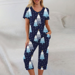 2-osalised komplektid naistele suvine l&uuml;hikeste varrukatega topp ja taskutega p&uuml;ksid. Pehmed treeningkomplektid S