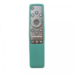 Samsungi teleri kaugjuhtimispuldi kaitsev silikoonkate 55/65-tollistele Q70/Q60/Q80 mudelitele &ndash; kukkumisvastane, paksenenud disain 1 protective cover; Size: about 16*3.5cm tumeroheline v&auml;rv