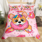 Rainbow Unicorn tekikott Armas unistav hobuste lohukott Multifilm V&auml;ike &uuml;kssarvik voodipesukomplekt, Twin t&uuml;drukule teismelisele Kawaii kingitused 70x133cm 2pcs