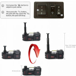 Kodumajapidamises kasutatav DC12V 5T 2-&uuml;hes elektriline h&uuml;drauliline autotung lihtsasti kasutatav avariit&ouml;&ouml;riist koos &otilde;hupumbaga auto t&otilde;stmiseks must