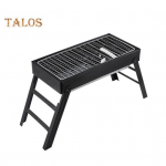 Grill Kaasaskantav kokkupandav s&ouml;egrill &otilde;ues toiduvalmistamiseks Lihtne kokkupandav puhastamine Roostekindel metallgrill telkimispiknikuks rannapidudeks must