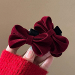 1 paar peent lihtsat sametist vibu juuksen&otilde;ela naistele t&uuml;drukutele armsad mitmek&uuml;lgsed tukk juukseklambrid juukseaksessuaarid kingitused punane