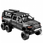 1/32 Dodge RAM 1500 TRX 6X6 Tyrannosaurus Rex Picku sulamist automudel Heli ja kerge laste m&auml;nguasjade kollektsiooni s&uuml;nnip&auml;evakingitus must