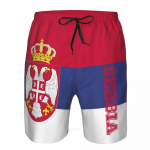 Poksip&uuml;ksid Serbia 3D Prindiga V&otilde;itlustreening MMA Segatud V&otilde;itluskunst Unisex Mehed Naised Kiiresti Kuivavad Fitness J&otilde;usaal Sport Treenings&auml;rk Vabaaja T&auml;navar&otilde;ivad S