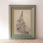 Euroopa klassikaline retrofotoraam &ndash; laua- v&otilde;i seinaripp (6, 5, A4 tolli) pulmastuudio fotode jaoks 7-inch display table (can hold 12.8*17.9cm)