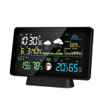 Juhtmeta ilmajaam 8-&uuml;hes sise-/v&auml;litermomeeter Temperatuur Niiskus Kellaaeg Kuup&auml;ev raadio EU Plug