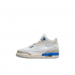 Air Jordan 3 Retro GS Lucky Shorts Laste tossud Valge Summit-White Vesinik-Sinine DM0967-101 36