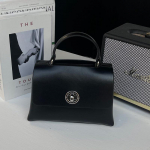 K&auml;ekott Ehtne Nahk V&auml;ike Ruudukujuline T&ouml;&ouml;le Stiilne Chic K&otilde;ik-&uuml;hes Crossbody kott must
