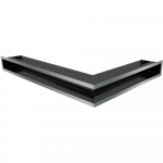 Ventilatsioonikaas LUFT vasakpoolne nurk 76,6x54,7x9 poleeritud Slim