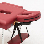 Universaalne U-kujuline massaažipadi peatugi SPA massaažilauale N&auml;opadi n&auml;oga allapoole suunatud padi massaažilauale veinipunane v&auml;rv