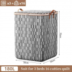 Tekikastid Konteinerid Kangast hoiukotid kaanega Houndstooth riiete organiseerijad k&auml;epidemega Kapp Riidekapp Ruumi s&auml;&auml;stev kott