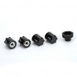 4 tk rattavelje keskkork M4 mutter sobib Traxxas TRX4 jaoks Axial SCX10 90046 D90 jaoks Tamiya jaoks must