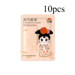 10 tk Hot Compress Steam silmamask, viis l&otilde;hnaainet, mahe tekstuur, niiske aur, pidev temperatuuri kuumutamine, niisutavad silmalihased Grapefruit-10PCS mitmev&auml;rviline