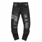 Mood Ameerika K&otilde;rgmoe Aukude ja Paikadega Trendikad Retro Sirge L&otilde;ikega ami Denim P&uuml;ksid 32