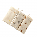 Pakis 3 tk. Puuvillane Drooling Bib Beebi pesulapid vasts&uuml;ndinute n&auml;or&auml;tik 4-kihiline imav r&ouml;hitsemislapp Hingav 22x23cm 3