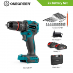 ONEGREEN 1200W 480 N.M P&ouml;&ouml;rdemomendiga Harjadeta Elektriline L&ouml;&ouml;kpuur 20 K&auml;iku Juhtmeta Kruvikeeraja T&ouml;&ouml;riistad Makita 18V Aku jaoks 2 Battery-EU Plastic Box