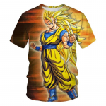 Anime Dragon Ball Son Goku 3D Prindiga Laste T-s&auml;rk Suvine vabaaja T-s&auml;rk Poiss T&uuml;druk Unisex Laster&otilde;ivad T-s&auml;rk Topid XL