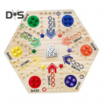 Kahepoolne lendava male m&auml;ng marmorist t&auml;ringutega 4-6 m&auml;ngijat interaktiivne lendava male puidust lauam&auml;ng lastele t&auml;iskasvanutele hariv m&auml;nguasi