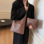 Suure Mahutavusega Kott Retro &Otilde;lakott Crossbody Koppkott Esmaklassiline T&ouml;&ouml;le K&auml;ivitatav Totes Kott pruun