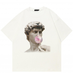 T&auml;navar&otilde;ivad Funny Graphic T-s&auml;rk Puuvillane T-s&auml;rk Unisex Topid Tees Suvine l&uuml;hikeste varrukatega T-s&auml;rk M valge