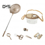 1 komplekt Putukap&uuml;&uuml;dja komplekt vaatluskarbiga Teleskoopiline v&otilde;rk Binoklid Klamber Pintsetid Luup Vile Lastele V&auml;ljas Looduse Avastamine Loom roosa