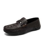 2024 Luksuslikud Klassikalised Slip-On Meeste Kingad Jalutusk&auml;iguks Mokassiinid Ehtne Nahk Mugavad Meeste Mokassiinid Pehmed Vabaaja Kingad K&otilde;rge Kvaliteet 38 pruun