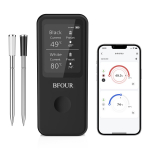 Juhtmevaba lihatermomeeter Bluetooth Magnetiline IP67 Veekindel Kahekordne sond majapidamisk&ouml;&ouml;gi BBQ k&uuml;psetamiseks grillimiseks termomeeter