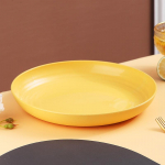 Inyahome Purunematud S&ouml;&ouml;gitaldrikud Kohviku Korduvkasutatav Taldrik Toidualused N&otilde;udepesumasinas ja Mikrolaineahjus Ohutu Lihtne Puhastada BPA-vaba Punane 28cm 1pcs