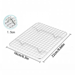 Roostevabast terasest BBQ leivakoogi jahutusrest tilguti kuivrest jahutusrest k&uuml;psetuspann Kodused k&uuml;psetust&ouml;&ouml;riistad K&ouml;&ouml;gitarvikud S